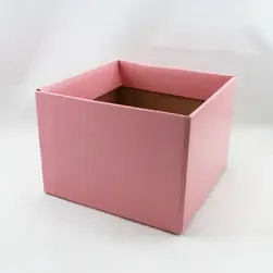 Medium Square Box Base 17x17x12cm height Soft Pink