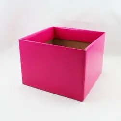 Medium Square Box Base 17x17x12cm height Hot Pink