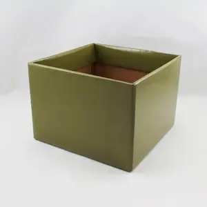 Medium Square Box Base 17x17x12cm height Moss