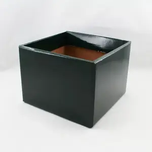 Medium Square Box Base 17dx17x12cm height Hunter Green