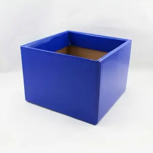 Medium Square Box Base 17x17x12cm height Royal Blue