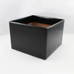 Medium Square Box Base 17x17x12cm height Black