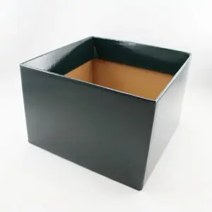 Large Square Box Base 22x22x14cm height Hunter Green