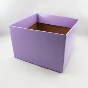 Large Square Box Base 22x22x14cm height  Lavender