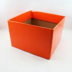 Large Square Box Base 22x22x14cm height Orange