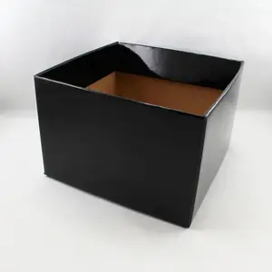 Large Square Box Base 22x22x14cm height Black