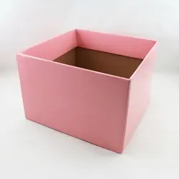 Large Square Box Base 22x22x14cm height Soft Pink