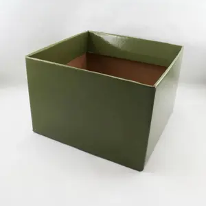 Large Square Box Base 22x22x14cm height Moss