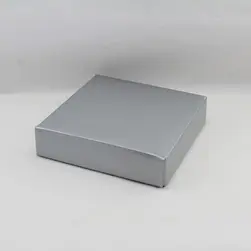 Small Square Box Lid Silver