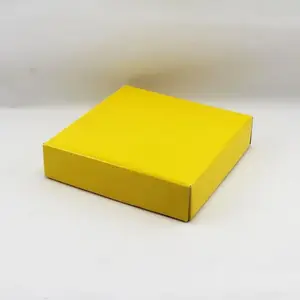 Small Square Box Lid Yellow