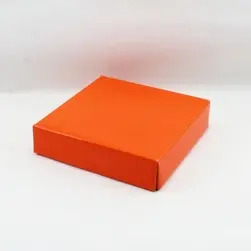Small Square Box Lid Orange