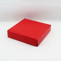 Small Square Box Lid Red