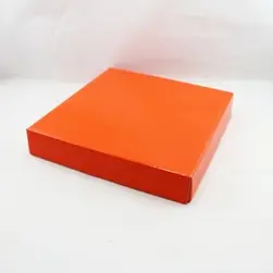 Large Square Box Lid Orange
