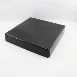 Large Square Box Lid Black