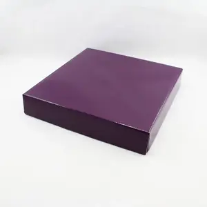 Large Square Box Lid Aubergine