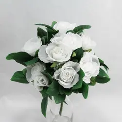 Deluxe Rosebush x 13 White