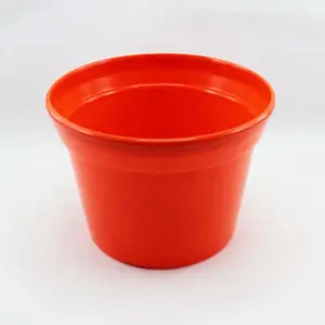 No. 6 Plastic Pot 16.5cm(D)x12cm(H) Orange