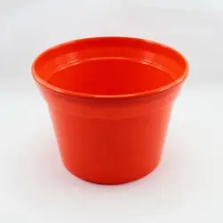 No. 6 Plastic Pot 16.5cm(D)x12cm(H) Orange
