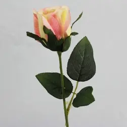 Single Rosebud 55cm Pink / Peach