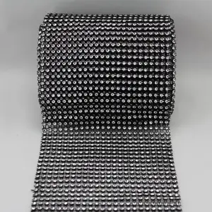 Diamonte Look Mesh Large 115mmx9m Black