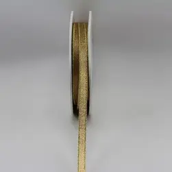 Nylon Metallic Taffeta Ribbon 6mmx30m  Gold