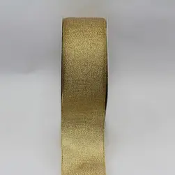 Nylon Metallic Taffeta Ribbon 38mmx30m Gold