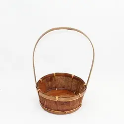 Small Rnd Bark Basket