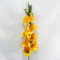 Artificial Gladiolus Flower Spray 92cm Yellow