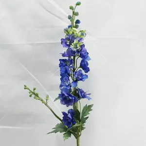 Delphinium Spray 88cm Dark Blue