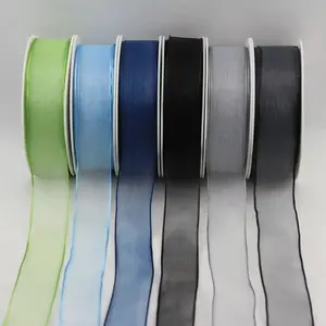 Wired Edge Organza Ribbon 25mmx25m #2