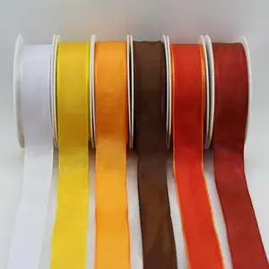 Wired Edge Grosgrain Ribbon 25mmx25m #1