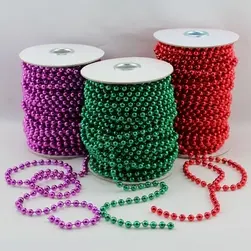 Coloured Metallic Pearls 6mmx25m
