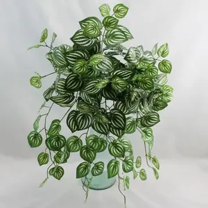 Artificial Pepperomia Hanging Bush 65cm