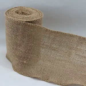 Woven Edge Hessian Ribbon 100mmx4.5m