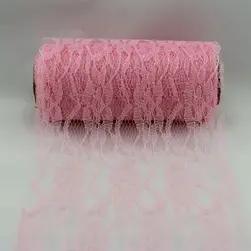 Cut Edge Lace Ribbon Pink 150mmx9.1m