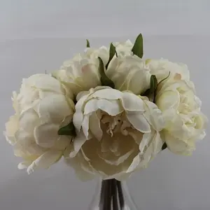 Peony Bouquet Large Antique Ivory