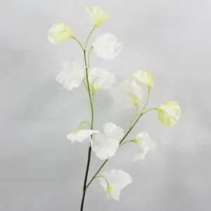 Sweet Pea Spray White 50cm