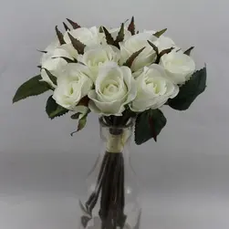 Rosebud Bouquet x 15  White