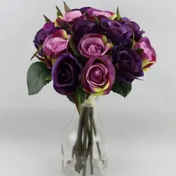 Rosebud Bouquet x 15  Purple