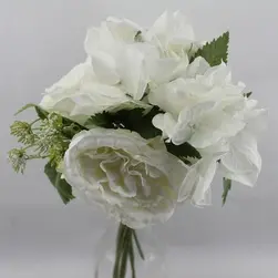 Rose Hydrangea Queen Anne Lace Bouquet