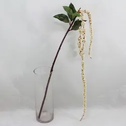 Long Amaranthus Berry Tail Spray Cream 122cm