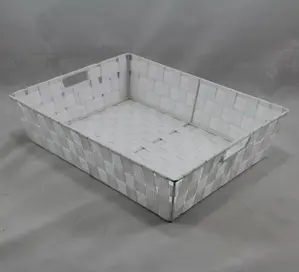 Large Rect PP Tray White 45x35x11cm Height