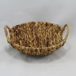 Round Natural Water Hyacinth Tray 31x9cm height - Carton qty discount !!