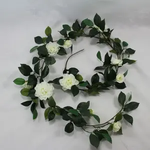 Camellia Flower Vine Garland 6ft