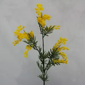 Australian Wattle Spray with Leaves 85cm