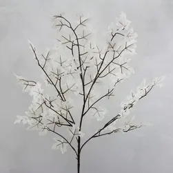 White Maple Leaf Spray 86cm 