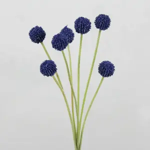 Billy Buttons Spray 60cm Blue