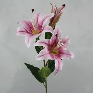 Real Touch Casablanca Lily Spray 92cm Lilac