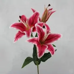 Real Touch Casablanca Lily Spray 92cm Dk Pink