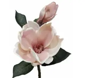 Short Magnolia Spray 43cm Peach